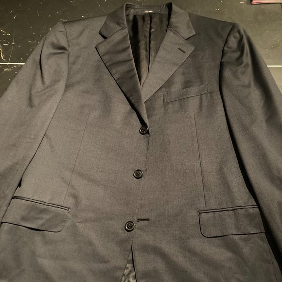 Ermenegildo Zegna Navy Blue Suit Jacket Pants - Picture 3 of 7